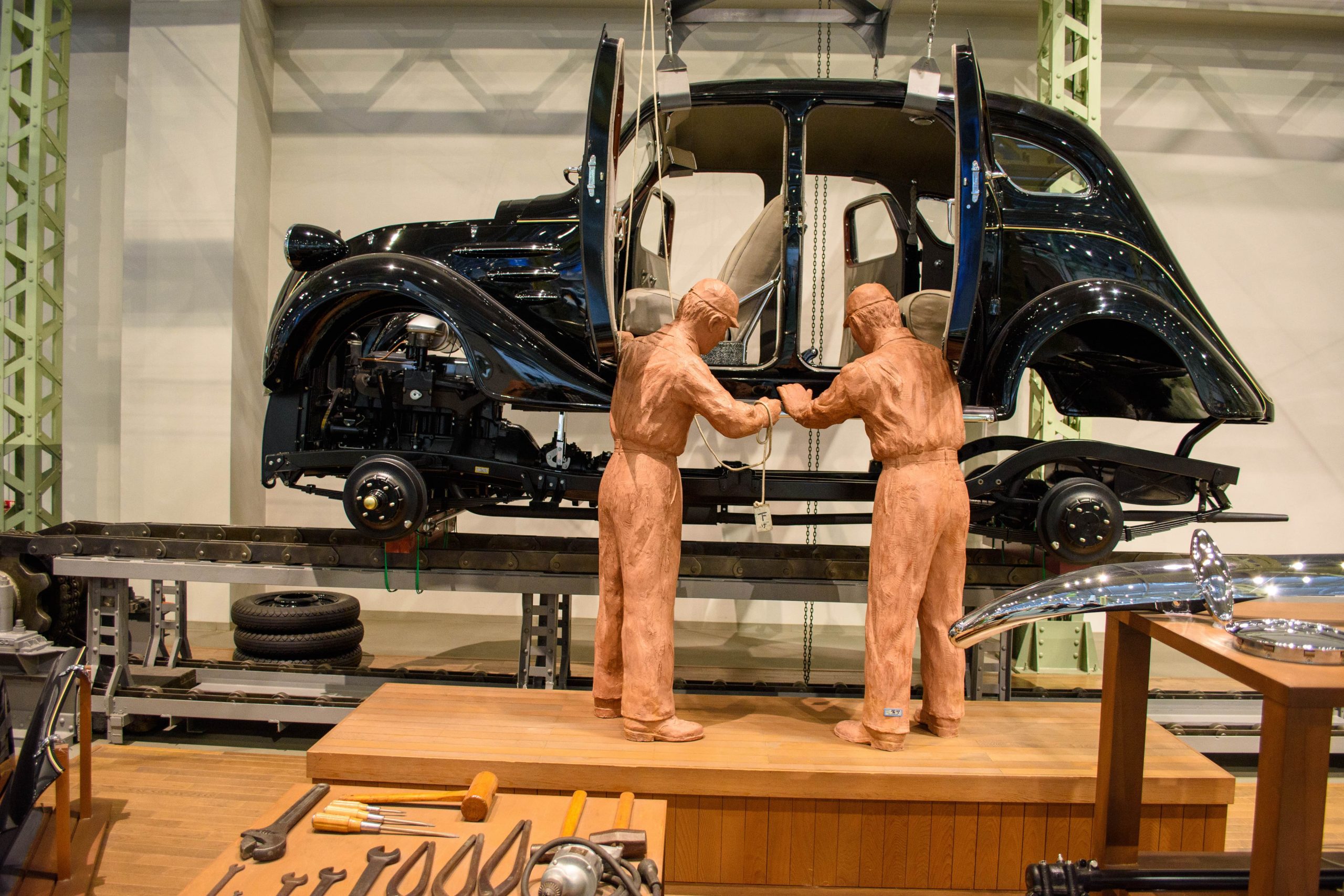 Cars exhibited in Toyota Commemorative Museum of Industry and Technology in Nagoya. Credit: Mirko - stock.adobe.com