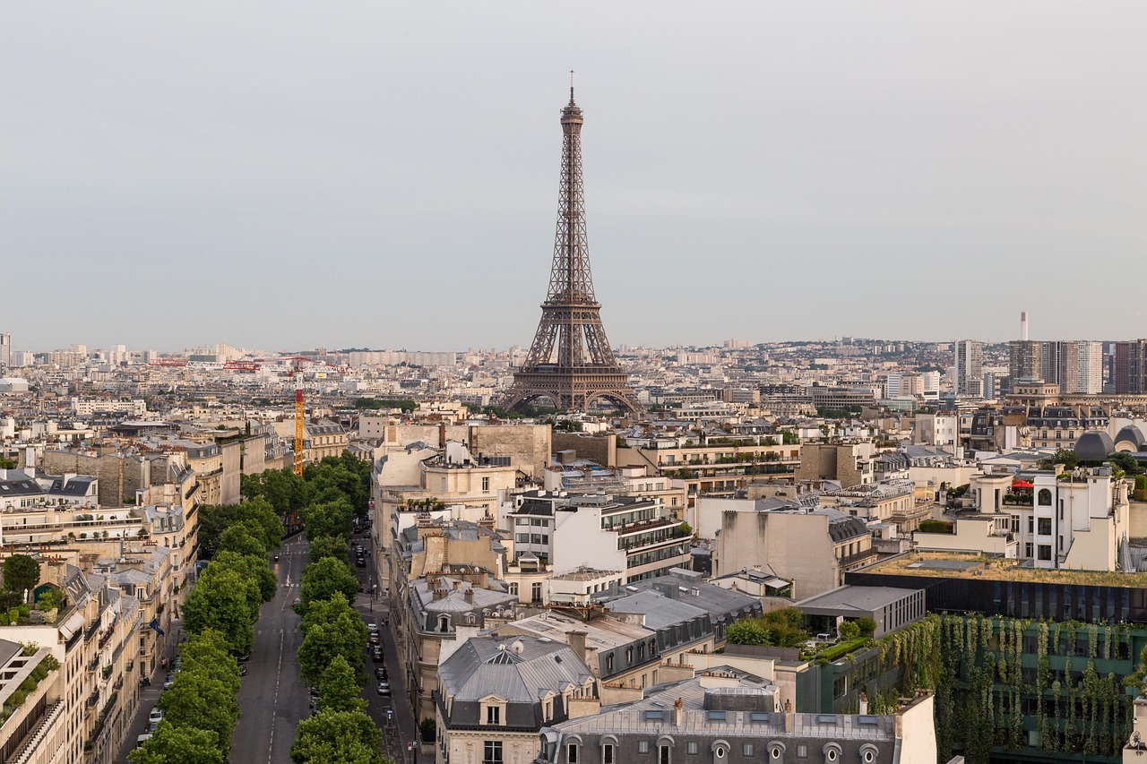 Iconic views and monuments including Eiffel Tower and Arc de Triomphe for best views in Paris